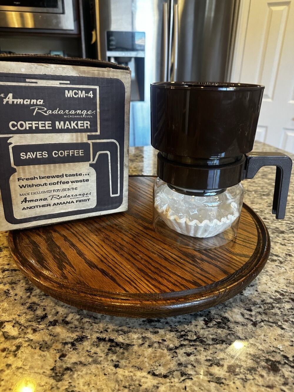 The Amana Radarrange Microwave Oven Coffee Maker